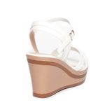 Giày sandal nữ đế xuồng PU siêu nhẹ cao 8cm Hanatabi quai chéo hậu c (35-39) mã HNSDX8F1129