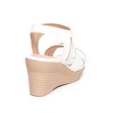giày sandal nữ đế xuồng PU siêu nhẹ cao 7cm Hanatabi quai chéo khóa kéo (35-39) mã HNSDX7F1022