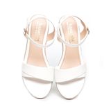 giày sandal nữ đế xuồng PU siêu nhẹ cao 7cm Hanatabi quai 1 xếp hậu c (35-39) mã HNSDX7F1055