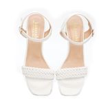 giày sandal nữ cao gót 5cm Hanatabi quai bèo mũi vuông hậu c đế TA bigsize (35-41) mã HNSDG5F917