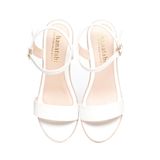 Giày Sandal Nữ Đế Xuồng PU Siêu Nhẹ Cao 9cm Hanatabi Quai Ngang Hậu C (35-39) Mã HNSDX9F956