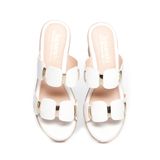Dép nữ đế xuồng PU siêu nhẹ cao 7cm Hanatabi quai nhị (35-39) mã HNDE7F993