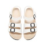 Sandal nữ Hanatabi 2 quai ngang có khóa đế trấu cao 3cm mã HNSD3F986 (Size 35 -> 39)