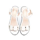 giày sandal nữ đế PU đen siêu nhẹ cao 5cm Hanatabi quai ngang hậu c bigsize (35-42) mã HNSDG5F1004