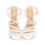 giày sandal nữ cao gót 5cm Hanatabi quai chéo mũi vuông hậu c đế TA bigsize (35-41) mã HNSDT5F776