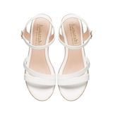Giày sandal nữ đế xuồng PU siêu nhẹ cao 8cm Hanatabi quai chéo hậu c (35-39) mã HNSDX8F1129