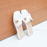 Dép nữ chữ H đế cao 1cm mã HNDE1F615 (Size 36 -> 39)