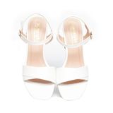 giày sandal nữ cao gót 7cm Hanatabi quai 2 xếp mũi vuông hậu c đế TA bigsize (35-41) mã HNSDG7F1075