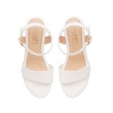 giày sandal nữ đế xuồng PU siêu nhẹ cao 9cm Hanatabi quai 2 xếp hậu c (35-39) mã HNSDX9F845