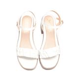 giày sandal nữ đế Pu siêu nhẹ cao 7cm Hanatabi quai bèo nhún hậu c (35-39) mã HNSDG7F989