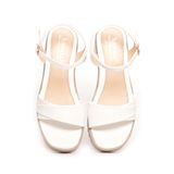 Sandal nữ Hanatabi quai ngang 2 xếp đế PU siêu nhẹ cao 7cm hậu c mã HNSDG7F966 (Size 35 -> 39)