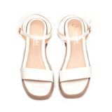 giày sandal nữ đế PU siêu nhẹ cao 7cm Hanatabi quai ngang hậu c (35-39) mã HNSDG7F957