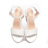 Giày sandal nữ đế xuồng PU siêu nhẹ cao 8cm Hanatabi quai 1 xếp hậu c (35-39) mã HNSDX8F1118