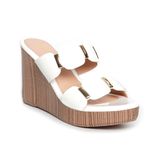 Dép nữ đế xuồng PU siêu nhẹ cao 9cm Hanatabi quai nhị (35-39) mã HNDE9F1016
