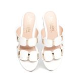 Dép nữ đế xuồng PU siêu nhẹ cao 9cm Hanatabi quai nhị (35-39) mã HNDE9F1016
