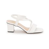 giày sandal nữ cao gót 5cm Hanatabi quai ngang mũi vuông hậu thun đế TA bigsize (35-41) mã HNSDT5F855