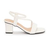 giày sandal nữ cao gót 5cm Hanatabi quai ngang mũi vuông hậu thun đế TA bigsize (35-41) mã HNSDT5F777