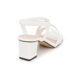 giày sandal nữ cao gót 5cm Hanatabi quai ngang mũi vuông hậu thun đế TA bigsize (35-41) mã HNSDT5F855