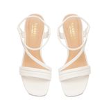 giày sandal nữ cao gót 5cm Hanatabi quai ngang mũi vuông hậu thun đế TA bigsize (35-41) mã HNSDT5F777