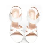 giày sandal nữ cao gót 7cm Hanatabi quai chéo khóa kéo đế TA bigsize (35-41) mã HNSDG7F1034