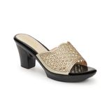 dép nữ đế PU đen siêu nhẹ cao 7cm Hanatabi quai lưới đính đá bigsize (36-40) mã HNDE7F890