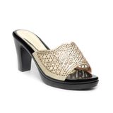 dép nữ đế PU đen siêu nhẹ cao 9cm Hanatabi quai lưới đính đá bigsize (36-40) mã HNDE9F1049