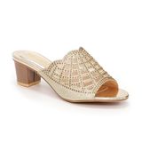 Dép nữ cao gót vân gỗ cao 5cm Hanatabi quai lưới đính đá đế TA cao cấp bigsize (35-41) mã HNDE5F818