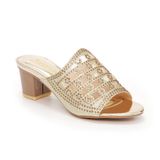 dép nữ cao gót lăn vân gỗ cao 5cm Hanatabi quai lưới đính đá đế TA cao cấp bigsize (35-41) mã HNDE5F909