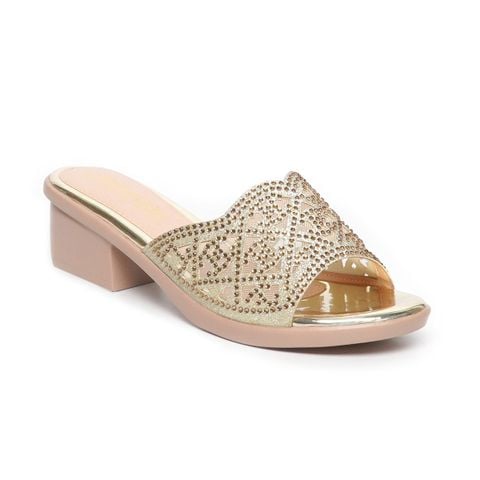 dép nữ đế PU kem siêu nhẹ cao 5cm Hanatabi quai lưới đính đá bigsize (35-42) mã HNDE5F1036