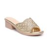 dép nữ đế PU kem siêu nhẹ cao 5cm Hanatabi quai lưới đính đá bigsize (35-42) mã HNDE5F1036