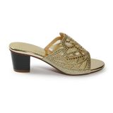 Dép nữ hanatabi quai kim tuyết phối lưới xoàn gót cao 5cm mã HNDE3F137 ( Size 36 -> 40)