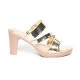 dép nữ đế PU kem siêu nhẹ cao 9cm Hanatabi quai chéo bigsize (36-40) mã HNDE9F1080