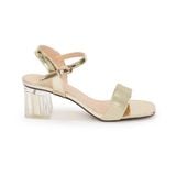 giày sandal nữ cao gót mika 5cm Hanatabi quai ngang mũi vuông đế TA bigsize (35-41) mã HNSDG869