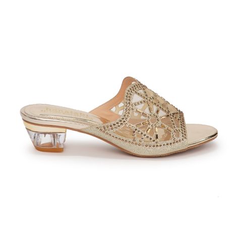 dép nữ cao gót mica 3cm hanatabi quai lưới đính đá đế TA cao cấp bigsize (35-41) mã HNDE5F903