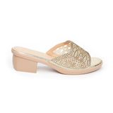 dép nữ đế PU kem siêu nhẹ cao 5cm Hanatabi quai lưới đính đá bigsize (35-42) mã HNDE5F914