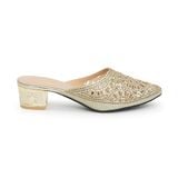 Sục nữ đính xoàn gót cao 5cm mã HNSB5F160 ( Size 36 -> 40)
