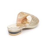 dép nữ cao gót viền đồng 3cm Hanatabi quai lưới đính đá đế TA cao cấp bigsize (35-41) mã HNDE3F949
