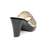 dép nữ đế PU đen siêu nhẹ cao 9cm Hanatabi quai lưới đính đá bigsize (36-40) mã HNDE9F1049