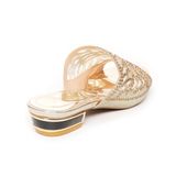 dép nữ cao gót viền đồng 3cm Hanatabi quai lưới đính đá đế TA cao cấp bigsize (35-41) mã HNDE3F958