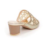 Dép nữ cao gót vân gỗ cao 5cm Hanatabi quai lưới đính đá đế TA cao cấp bigsize (35-41) mã HNDE5F796