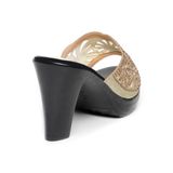 dép nữ đế PU đen siêu nhẹ cao 9cm Hanatabi quai lưới đính đá bigsize (36-40) mã HNDE9F1045