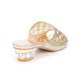 dép nữ cao gót mica 3cm Hanatabi quai lưới đính đá đế TA cao cấp bigsize (35-41) mã HNDE3F915