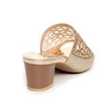 dép nữ cao gót lăn vân gỗ cao 5cm Hanatabi quai lưới đính đá đế TA cao cấp bigsize (35-41) mã HNDE5F963