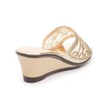 Dép nữ đế xuồng PU siêu nhẹ cao 7cm Hanatabi quai lươi đính đá (35-39) mã HNDEL7F943