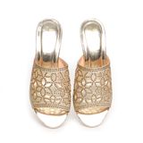 dép nữ cao gót lăn vân gỗ cao 5cm Hanatabi quai lưới đính đá đế TA cao cấp bigsize (35-41) mã HNDE5F963