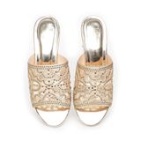 dép nữ cao gót mica 3cm Hanatabi quai lưới đính đá đế TA cao cấp bigsize (35-41) mã HNDE3F959