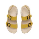 Sandal nữ Hanatabi 2 lớp quai bản có khóa may liền đế cao 2cm mã HNSDX2F805 (Size 35 -> 39)