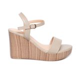 giày sandal nữ đế xuồng PU siêu nhẹ cao 9cm Hanatabi quai ngang hậu c (35-39) mã HNSDX9F1084