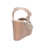 giày sandal nữ đế xuồng PU siêu nhẹ cao 9cm Hanatabi quai 2 xếp hậu c (35-39) mã HNSDX9F845