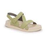 Sandal nữ Hanatabi 2 lớp quai chéo may liền đế cao 2cm mã HNSDX2F803 (Size 35 -> 39)